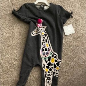 NWT ROSIE POPE GIRAFFE ROMPER 18 months. So cute